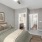 a bedroom with a large bed